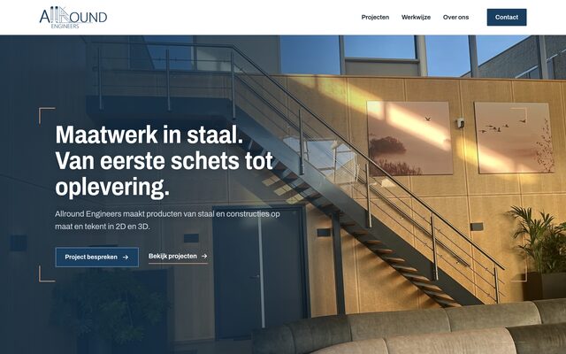 Homepage van Allround Engineers